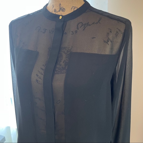 H&M black see-through blouse - Picture 3 of 9